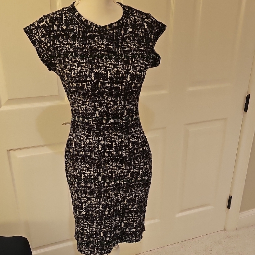 Elegant Black and White Women's Dress